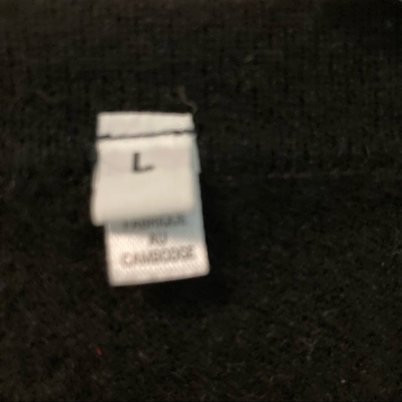 SWEATER 50% Yak  50% Wool Basic Cropped Long Sleeve Sweater - Picture 3 of 6